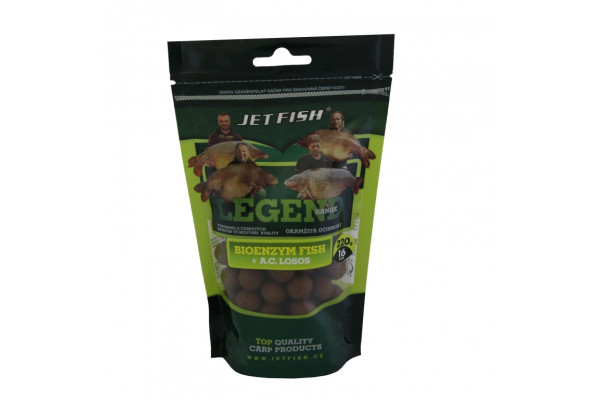 Legend Range boilie 220g - 16mm : BIOENZYM FISH - LOSOS / ASA