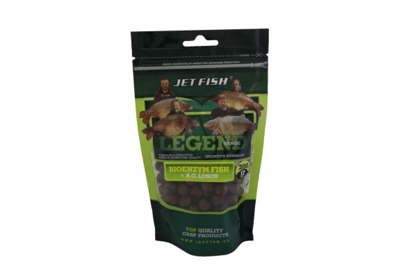 Legend Range boilie 200g -12mm : BIOENZYM FISH - LOSOS / ASA