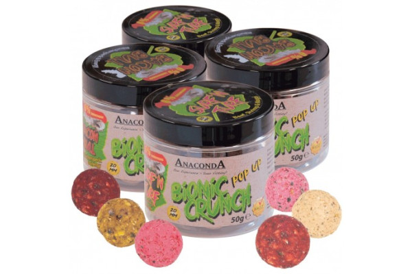 Pop up boilie Anaconda Bionic Crunch 50g Příchuť Nutz & Corn