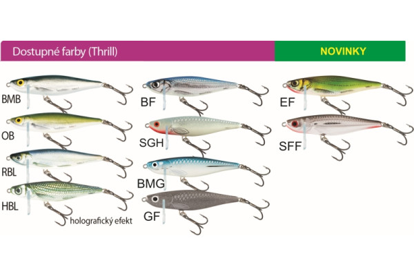 Salmo rybářské woblery THRILL TH7