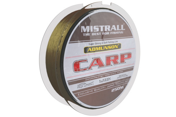 Mistrall vlasec Admunson carp 0,30mm 250m hnědý