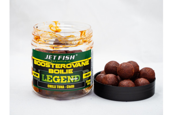 Legend Range - Boosterované boilie 250ml - 20mm : CHILLI TUNA - CHILLI