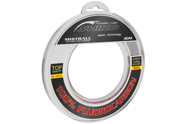 Mistrall vlasec Shiro 100% fluorocarbon 0,50mm 30m