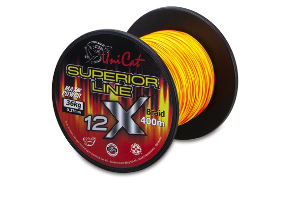 Uni Cat šňůra 12 X Superior Line 0,60mm, 400m, 62 kg