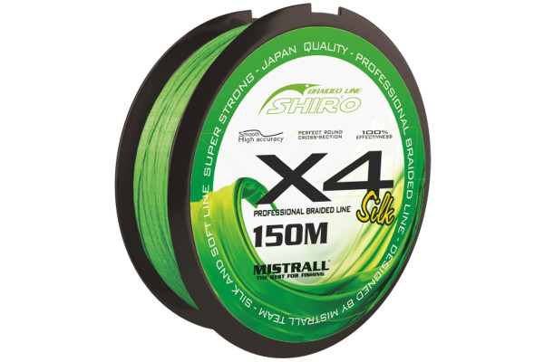 Mistrall šňůra Shiro braided line X4 0,04mm 150m zelená