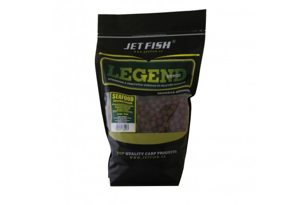 Legend Range boilie 10kg - 24mm : SEAFOOD - ŠVESTKA / ČESNEK