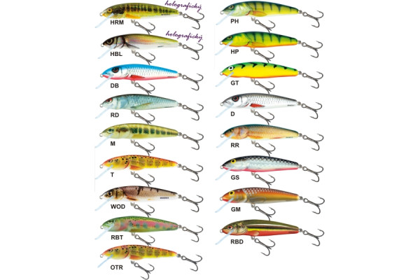 Salmo rybářské woblery Minnow M7S