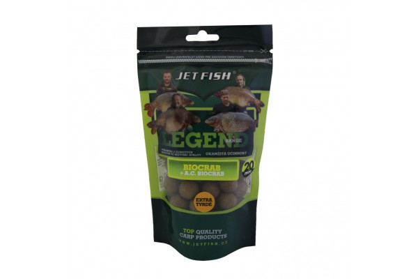 Legend Range - Extra tvrdé boilie 250g - 20mm : BIOCRAB