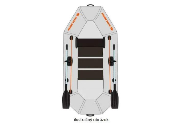 Čln Kolibri K-190 šedý lamelová podlaha