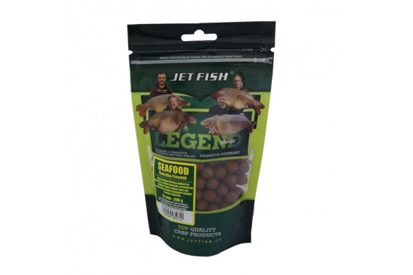 Legend Range boilie 200g -12mm : SEAFOOD - ŠVESTKA / ČESNEK