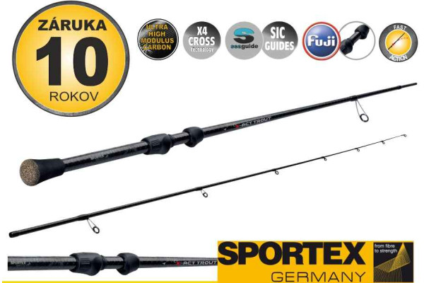 Přívlačové pruty SPORTEX X-Act Trout 2-díl