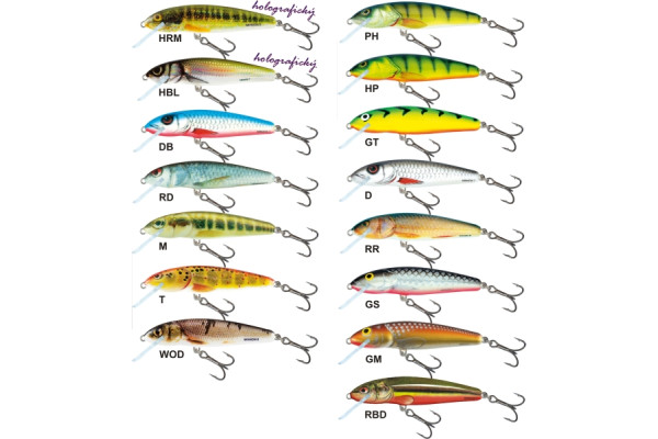 Salmo rybářské woblery Minnow M7F