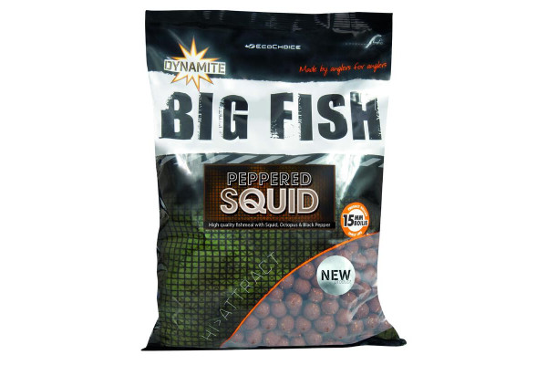 Dynamite Baits Boilies Big Fish Peppered Squid 20 mm 1,8 kg