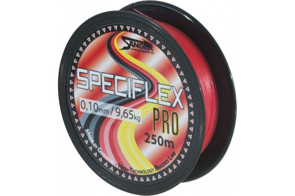 Pletená šňůra Saenger  Speciflex Pro, 250m červená průměr: 0,55 mm