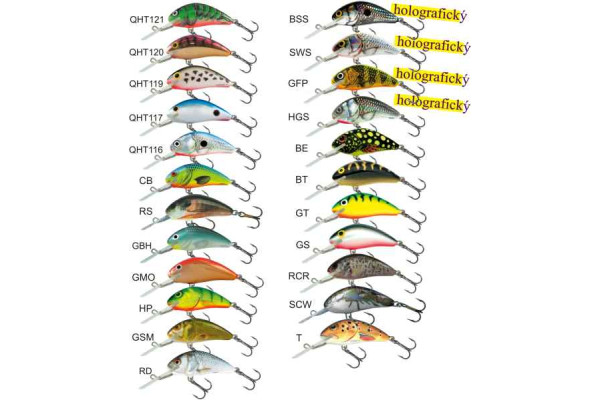 Salmo rybářské woblery Hornet H6F