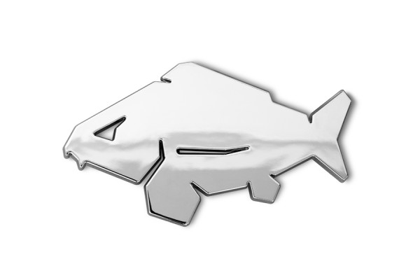 3D nálepka Delphin CARP chrom