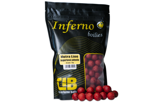 Carp Inferno Boilies Nutra Line - Jogurtová Jahoda