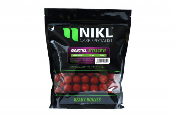 Nikl Ready boilie Gigantica ATTRACTIVE 15mm, 900g