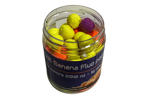 Mastodont Baits Fluo Pop-Up Boilies Chill Banana 16mm 200ml