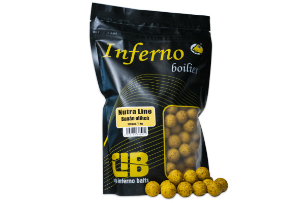 Carp Inferno Boilies Nutra Line - Banán/Oliheň