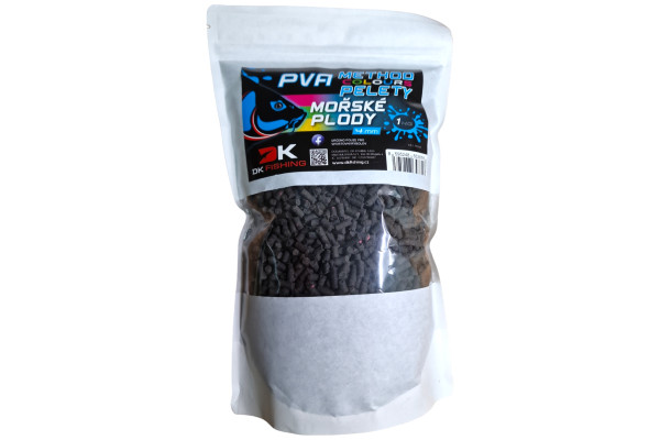 DK FISHING PVA method color mořské plody 1kg