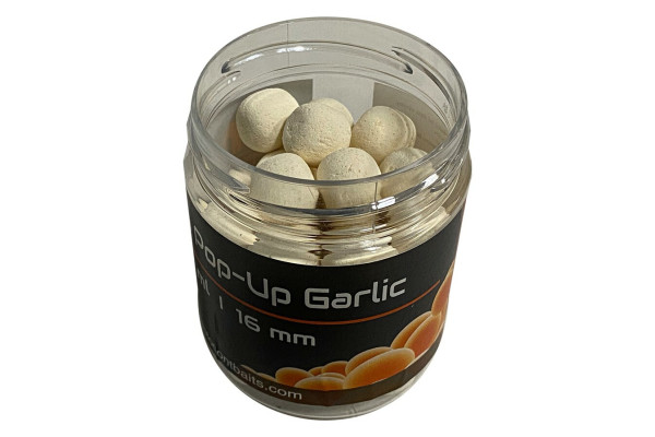 Mastodont Baits Fluo Pop-Up Boilies Garlic 16mm 200ml