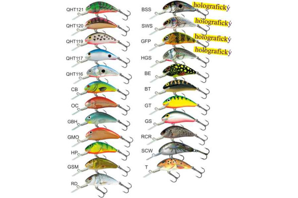 Salmo rybářské woblery Hornet H6S