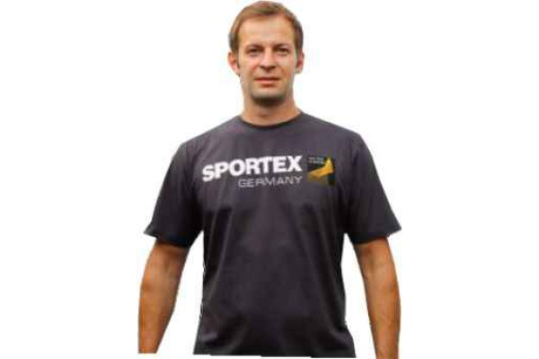 Sportex T-Shirt Tričko s velkým logem - tmavě šedé