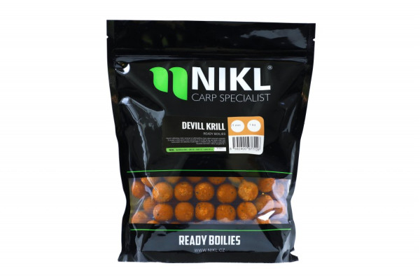 Nikl Ready boilie Devill Krill 20mm, 1kg