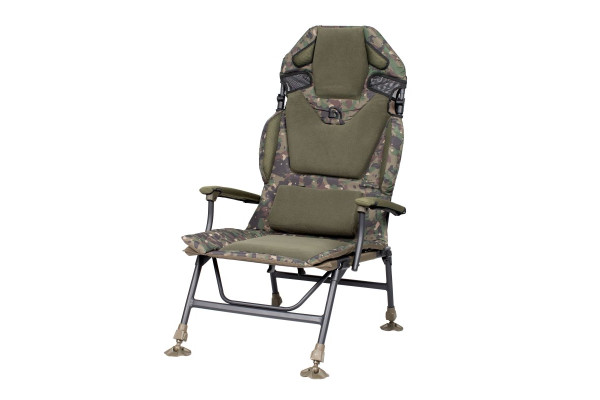 Trakker Křeslo komfortní s područkami - Levelite Camo Longback Chair