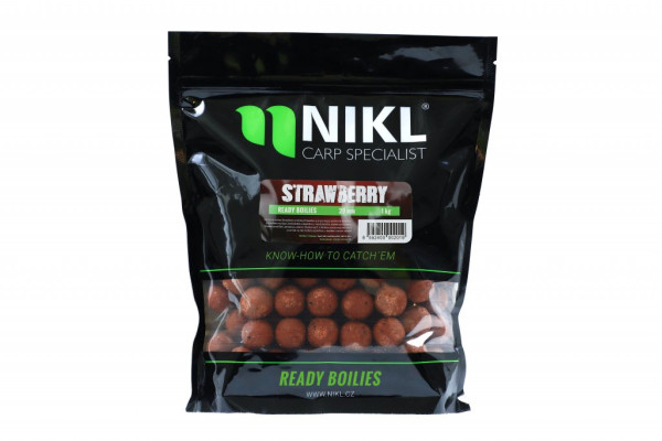 Nikl Ready boilie Strawberry 20mm, 3kg