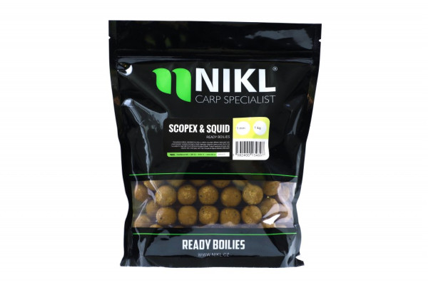 Nikl Ready boilie Scopex & Squid 20mm, 1kg